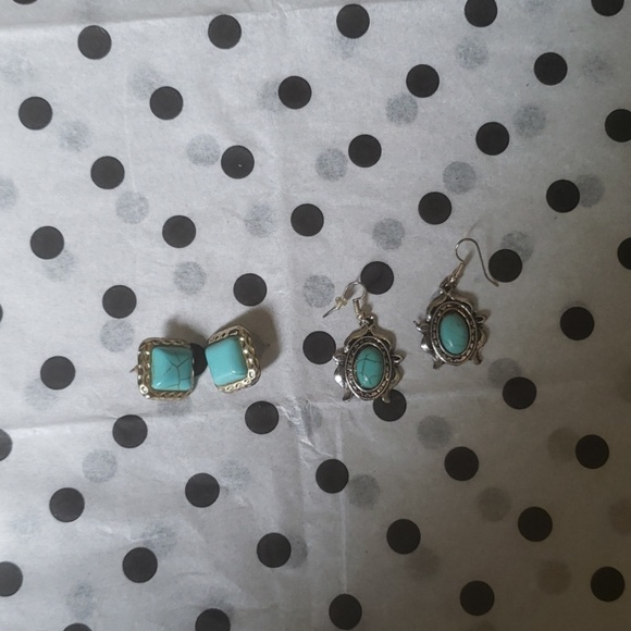 Light blue and silver necklace set - Picture 4 of 4